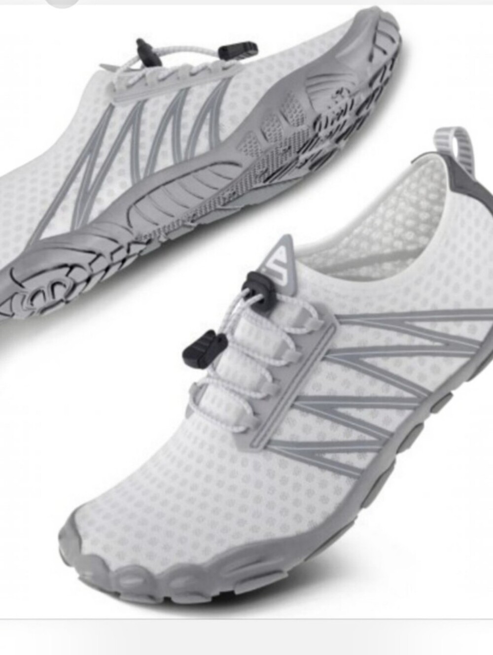 BNIP SEEKWAY Barefoot Water Shoes White EU 42 US Unisex Women's 11 Quick Dry CC